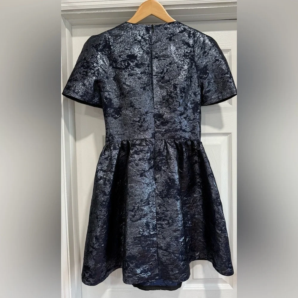 Black Halo by Anthropologie Metallic Mini Dress